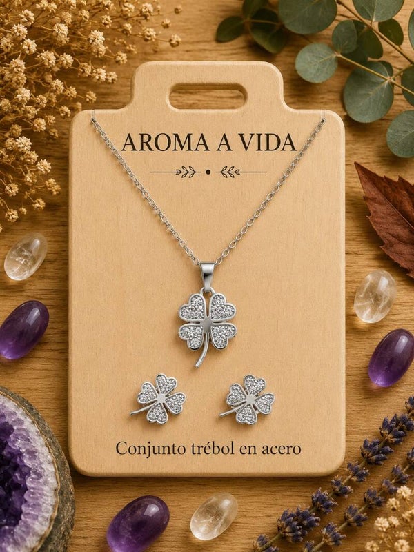 Conjunto trebol en acero