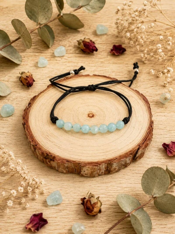 pulsera de aguamarina
