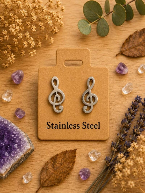 Pendientes Clave musical