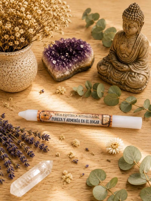 Vela de Pureza y Armonía en el Hogar