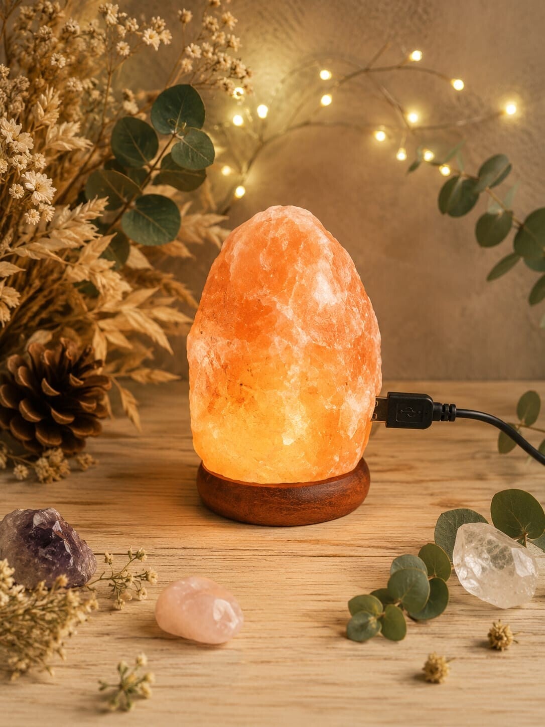 Lampara usb sal del himalaya