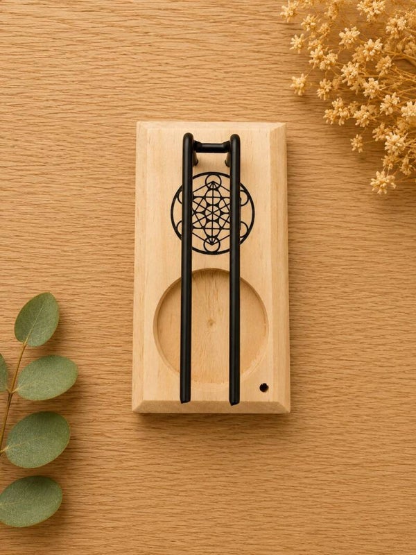 Quemador de Palo Santo de Madera con Metatrón