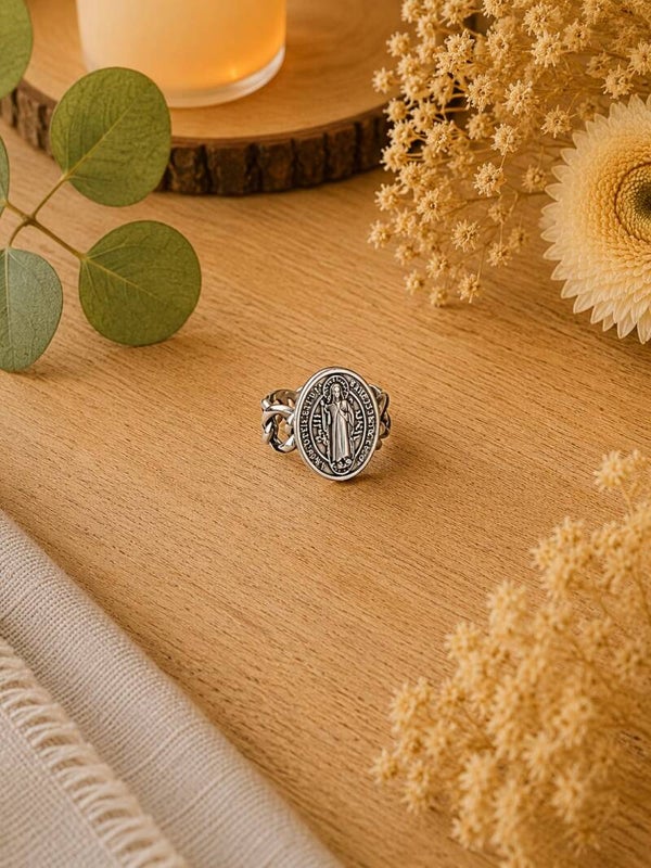 Anillo San Benito Acero – Mod. 2