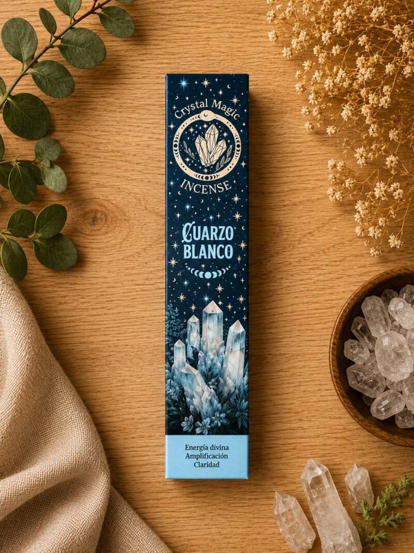 Incienso Crystal Magic – Cuarzo Blanco