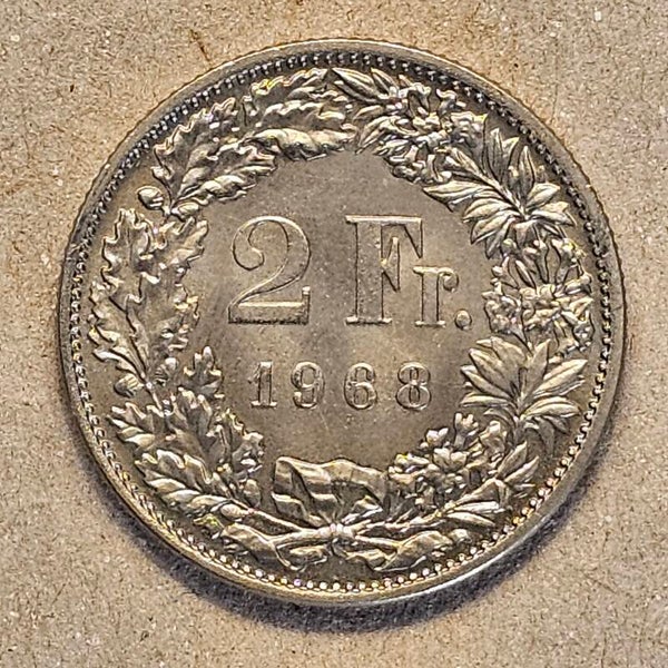 Suisse - 1968 - 2 francs