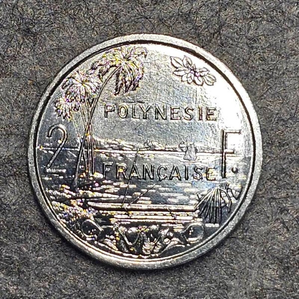 Polynésie française (I.E.O.M.) - 2009 - 2 francs