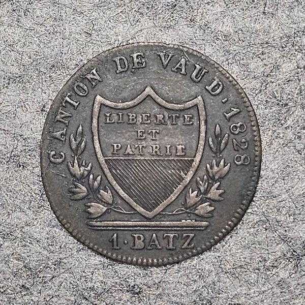 Vaud, Canton - 1828 - 1 batzen