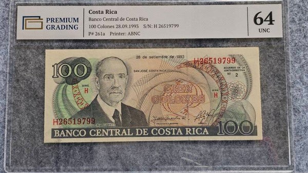 Costa Rica - 1993 - 100 colones - PG64 UNC