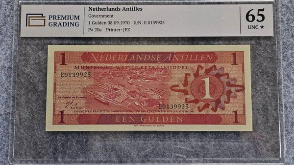Antilles néerlandaises - 1970 - 1 gulden - PG65 UNC*