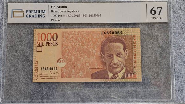 Colombie - 2015 - 1000 pesos - PG67 UNC*