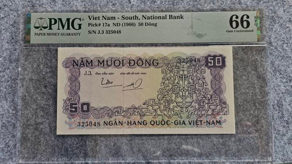 Viêt Nam du Sud - n.d. (1966) - 50 dông - PMG66 GEM EPQ