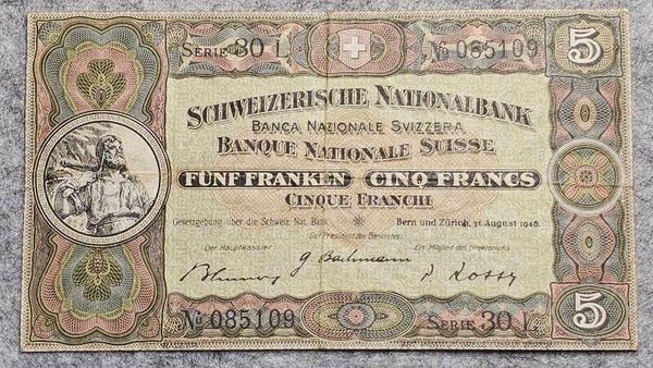 Suisse - 1946 - 5 francs