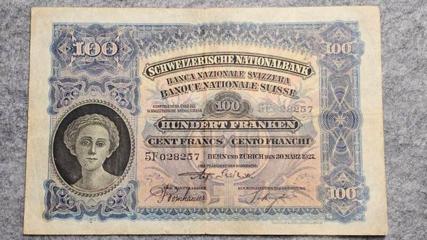 Suisse - 1927 - 100 francs