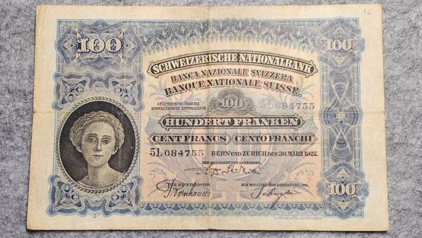 Suisse - 1927 - 100 francs