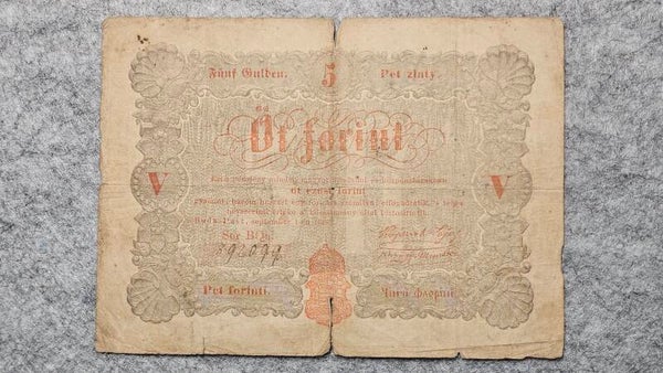 Hongrie - 1848 - 5 forint (Kossuth bankó)