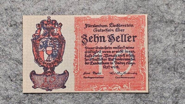 Liechtenstein - n.d. (1920) - 10 heller