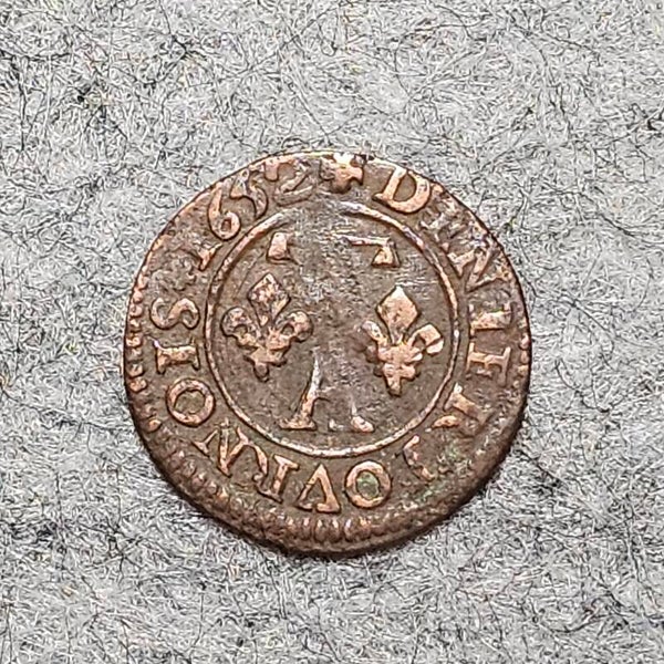 Dombes - Principauté de Dombes - 1652 A - Denier tournois (type 13)