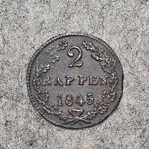 Schwytz, Canton - 1845 - 2 rappen