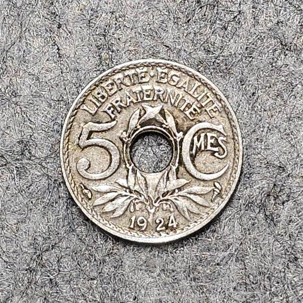 France - 1924 - 5 centimes (Lindauer, petit module)
