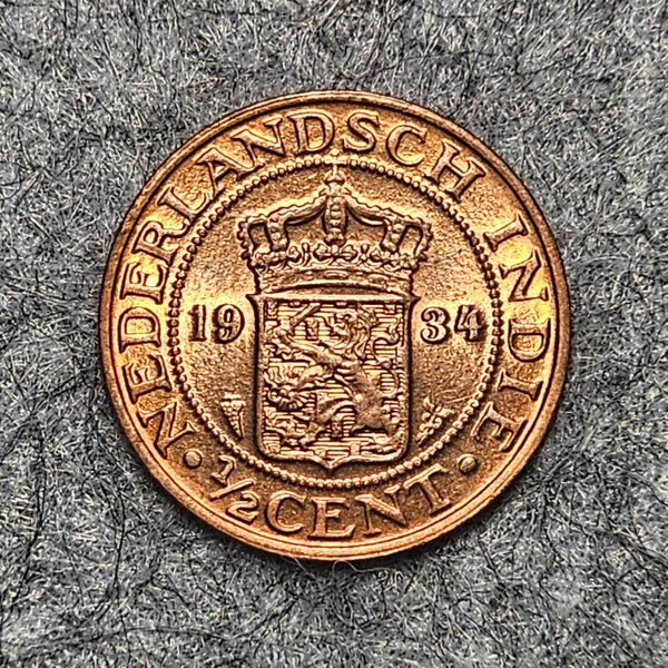 Indes orientales néerlandaises - 1934 - 1/2 cent