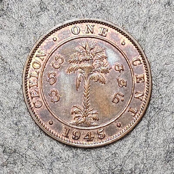 Ceylan - 1945 - 1 cent