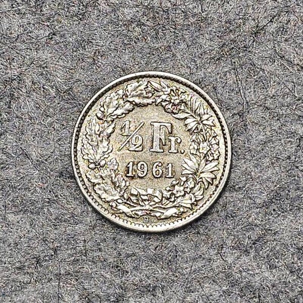 Suisse - 1961 B - 1/2 franc (argent)