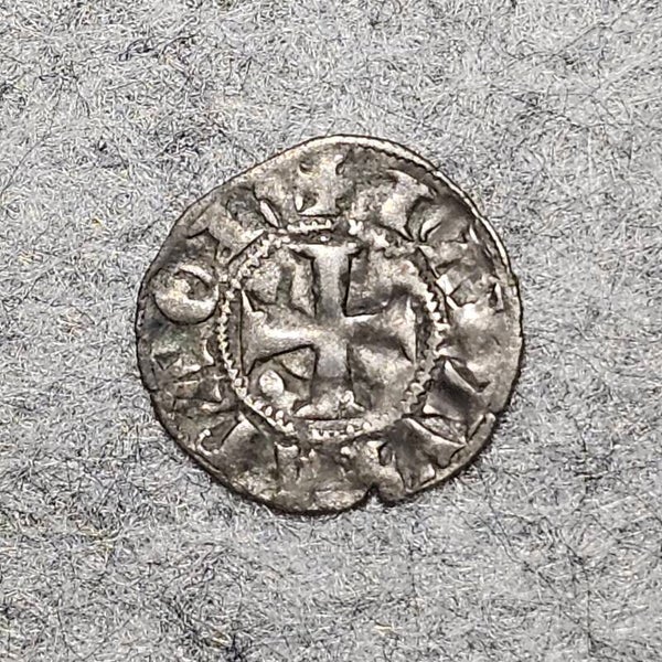 Principauté d'Achaïe - Denier - Mathilde de Hainaut