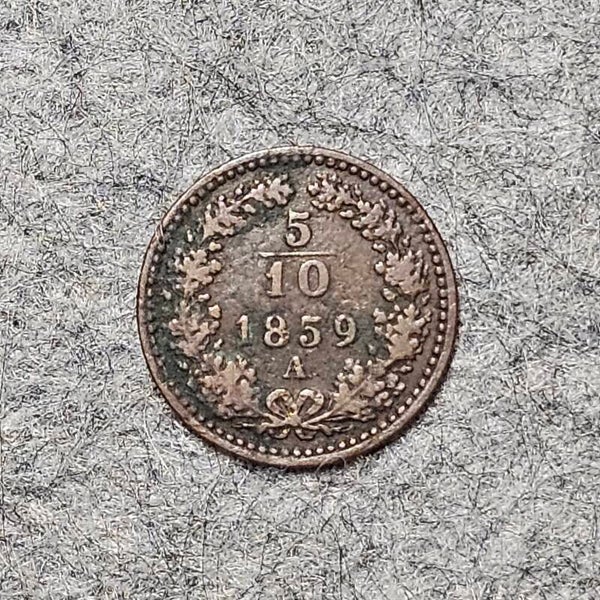 Autriche (Empire) - 1859 A - 5/10 kreuzer