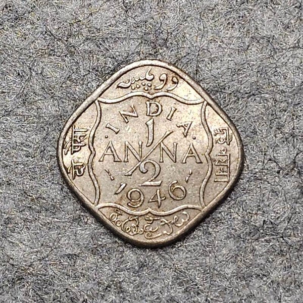 Inde britannique - 1946 - 1/2 anna