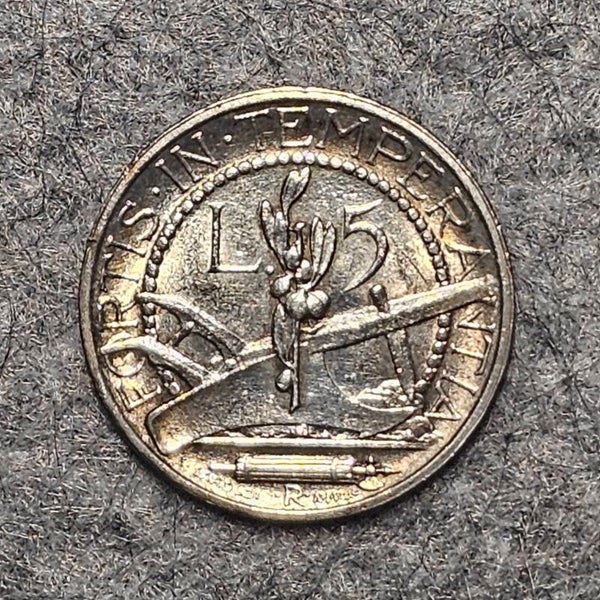 Saint-Marin - 1937 - 5 lires (argent)