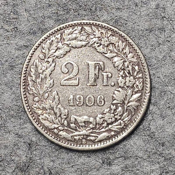 Suisse - 1906 B - 2 francs (argent)