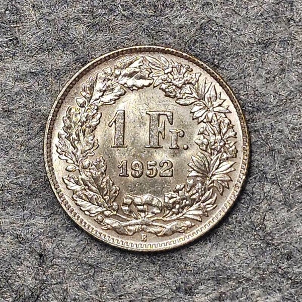 Suisse - 1952 B - 1 franc (argent)