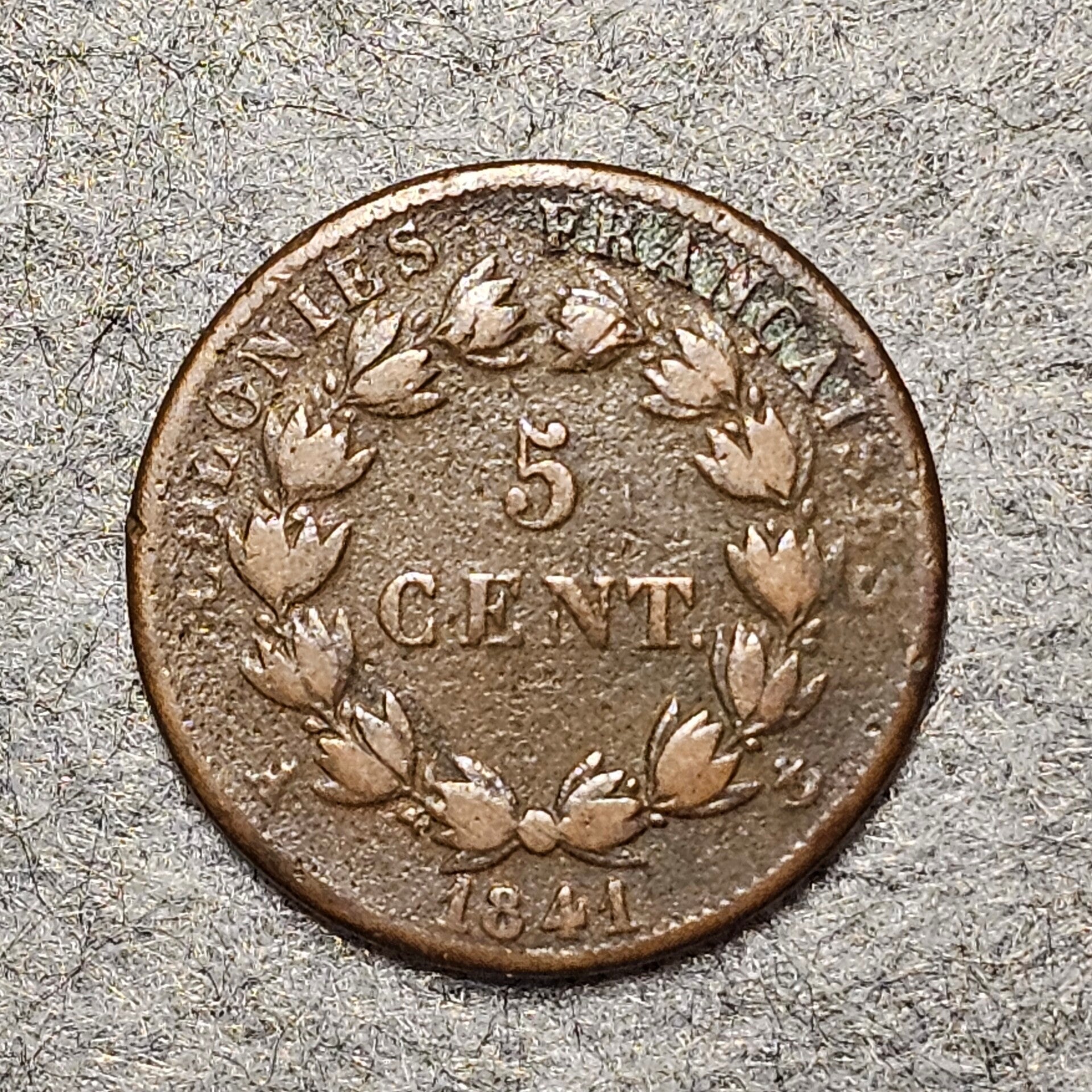 Antilles françaises - 1841 A - 5 centimes
