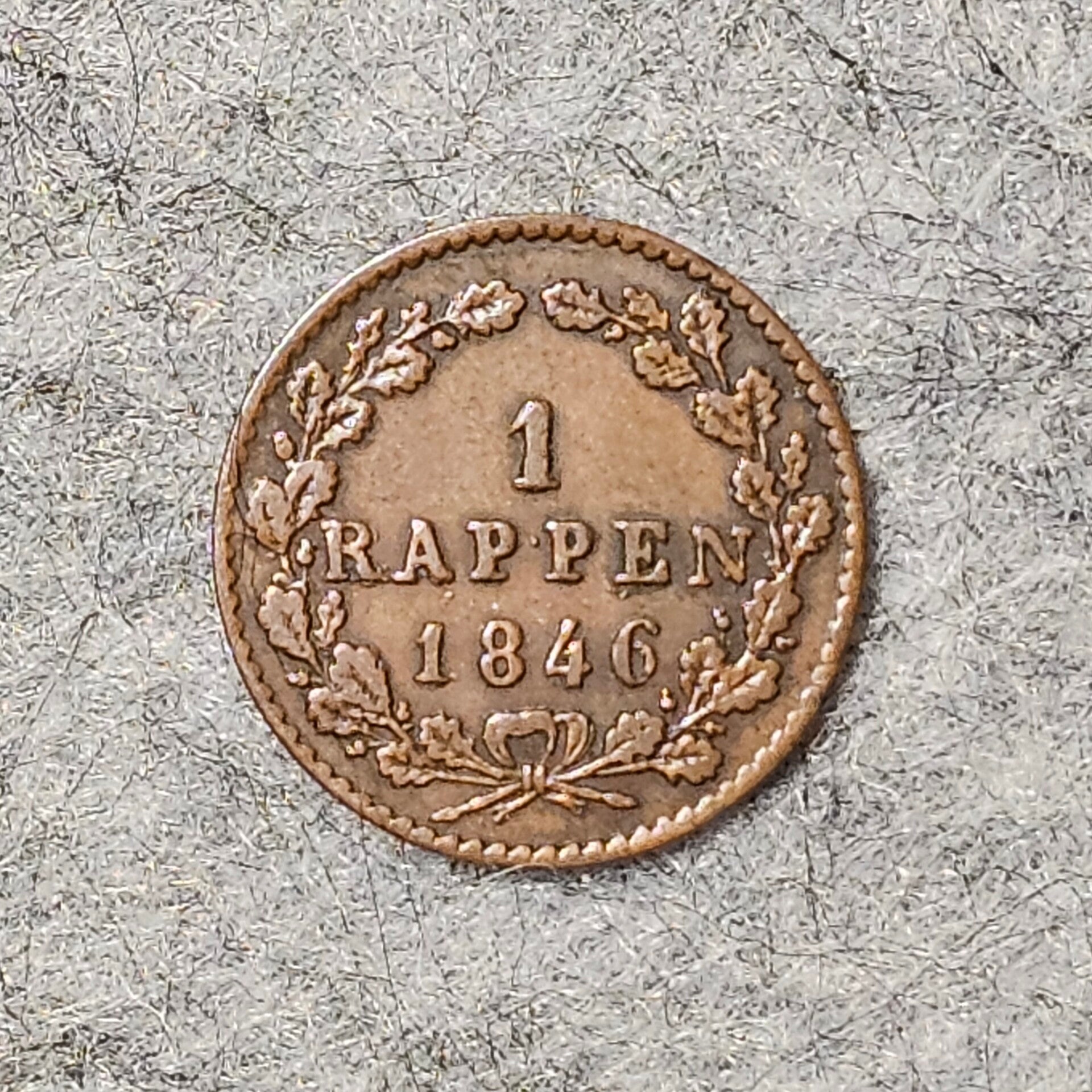 Lucerne, Canton - 1846 - 1 rappen