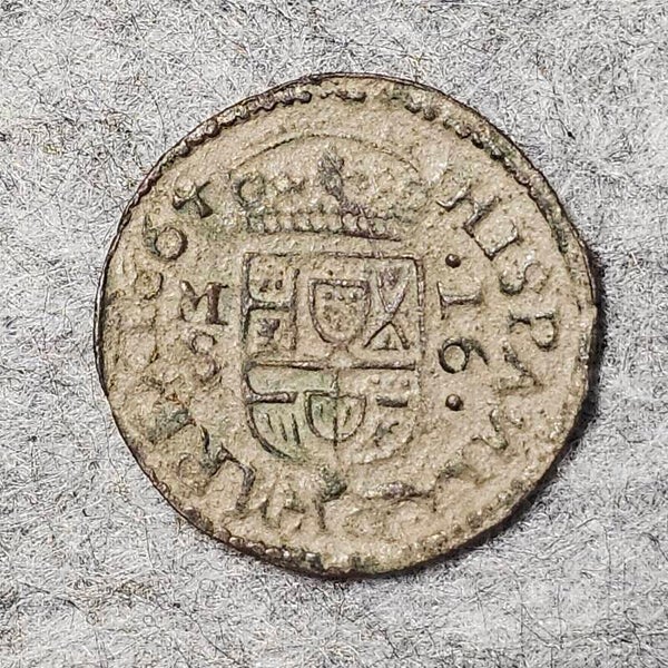 Espagne - 1664 M S - 16 maravedis