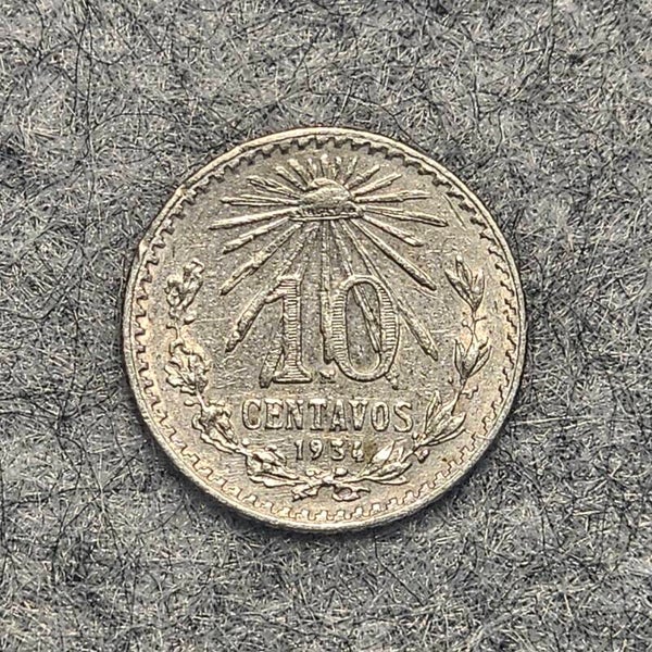Mexique - 1934 - 10 centavos (argent)