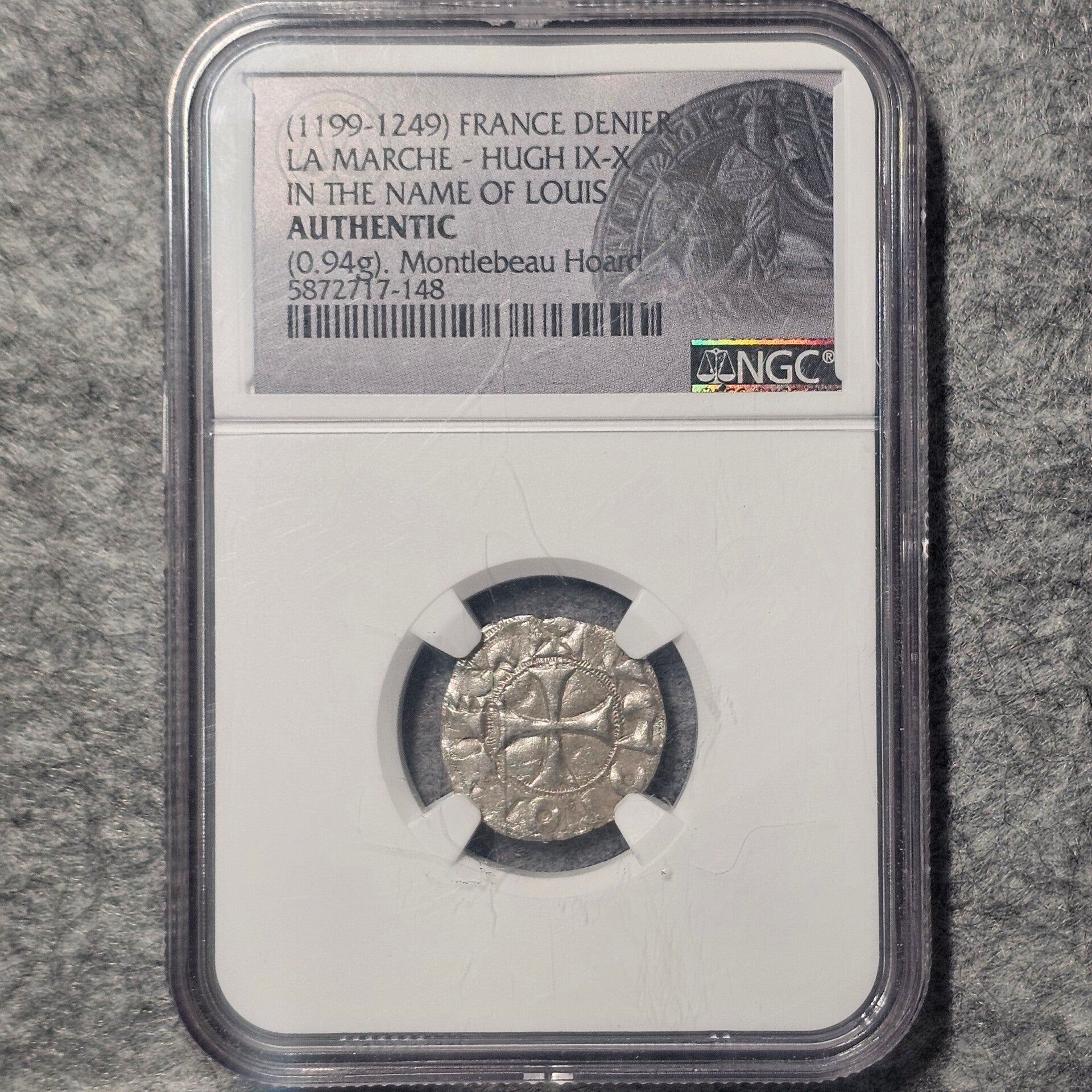 France, Comté de La Marche - n.d. (1199-1249) - Denier - NGC AUTHENTIC