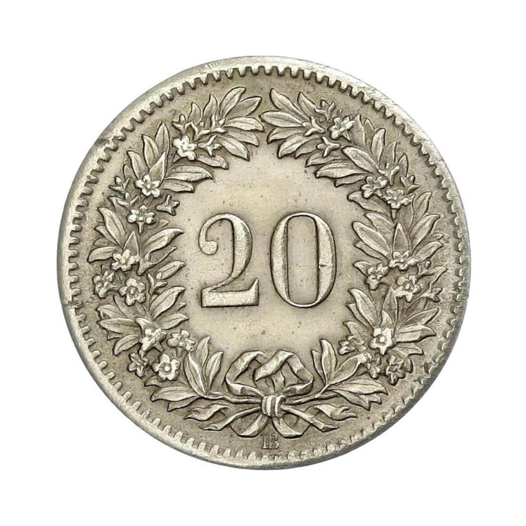 Monnaie en francs suisse - 20 centime