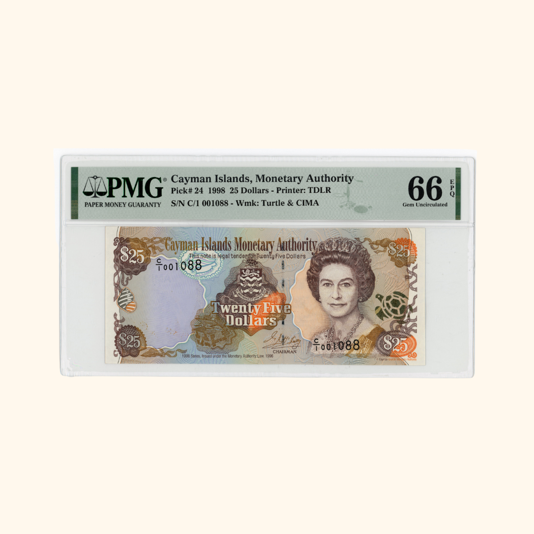 Billets de banque gradés sous coque