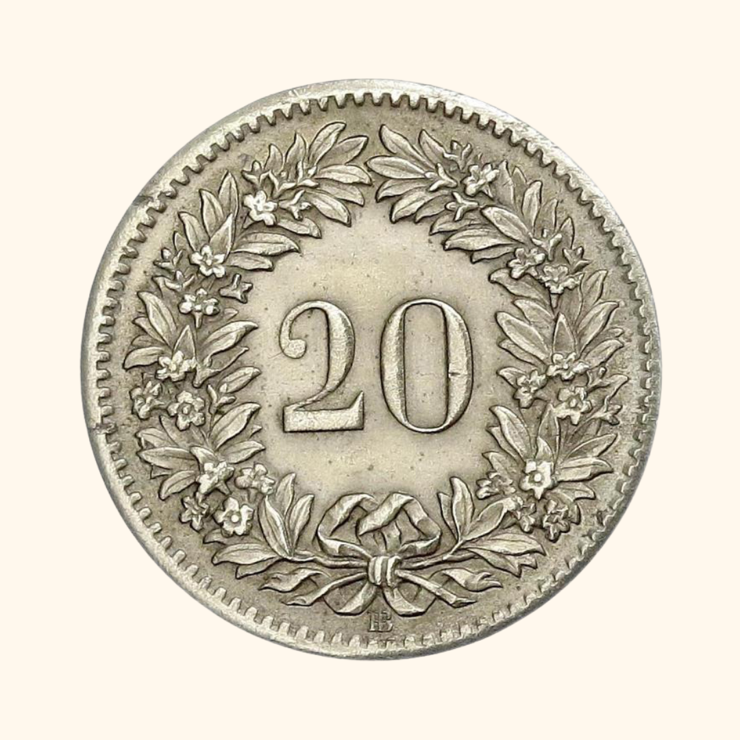 Monnaie en francs suisse - 20 centime