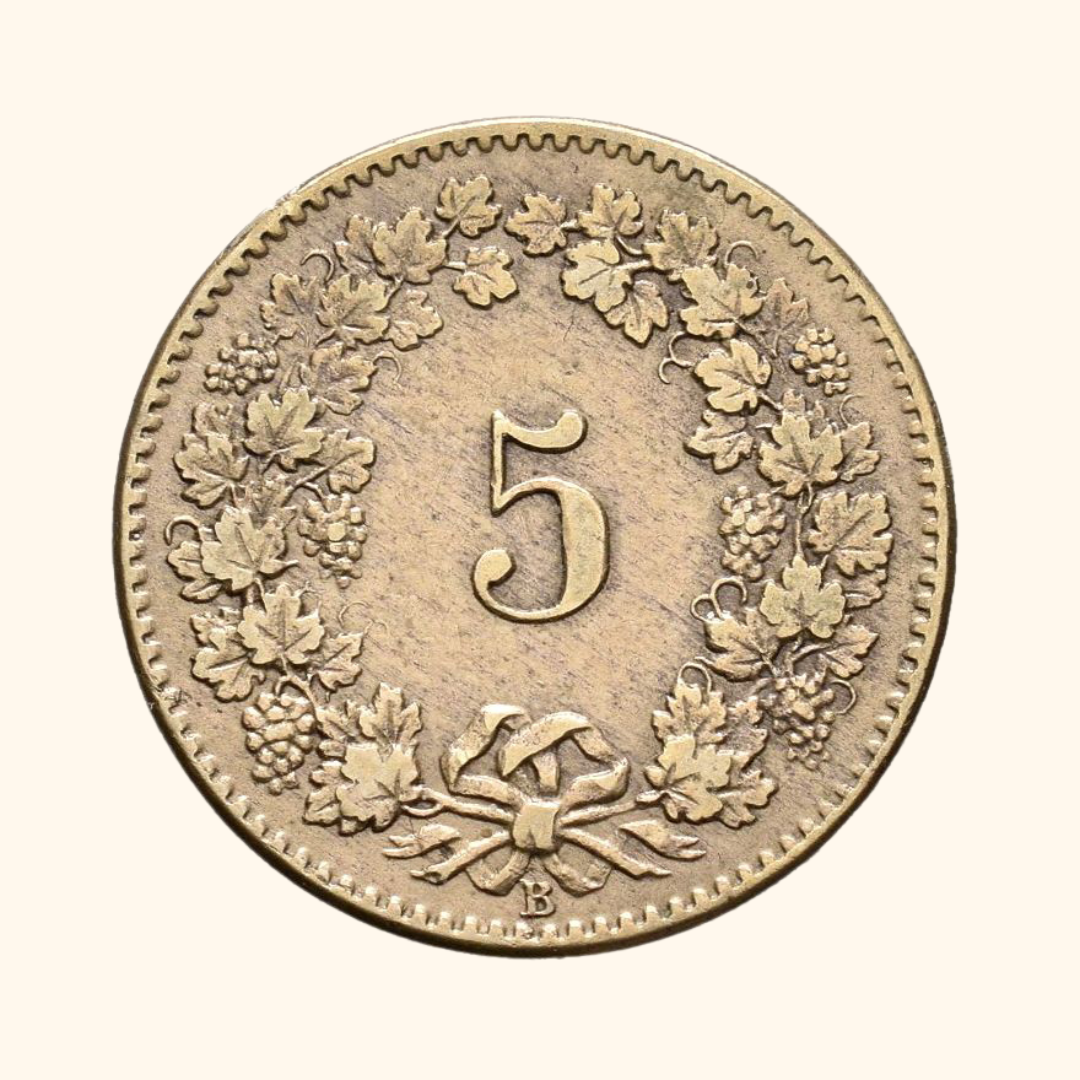 Monnaie en francs suisse - 5 centimes