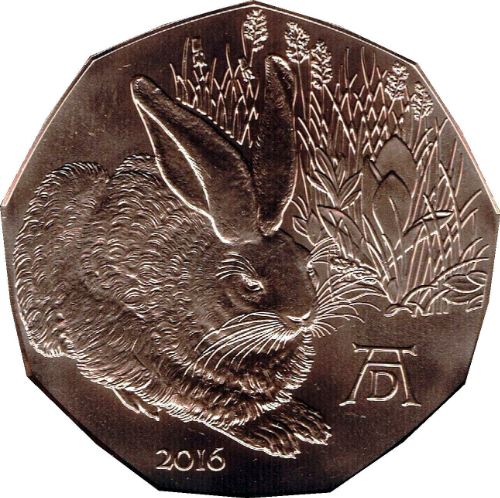 Autriche - monnaie de Pâque - Lapin - 2016