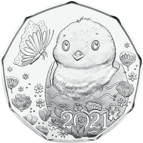 Autriche - monnaie de Pâques - Poussin - 2021