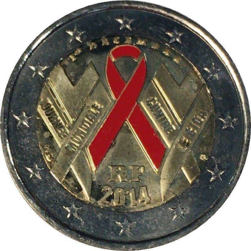 France - 2014 - 2 euros - Sidaction