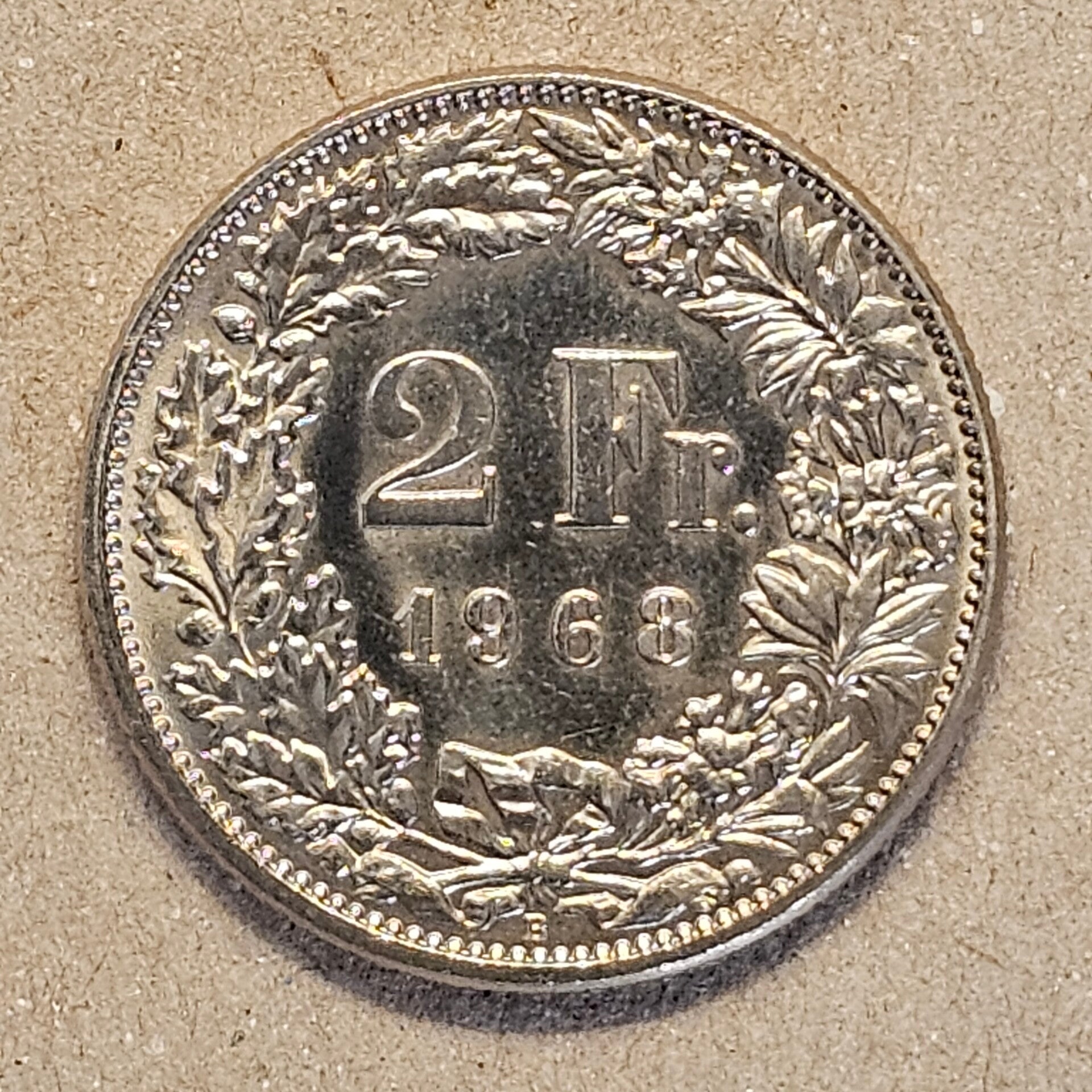 Suisse - 1968 B - 2 francs