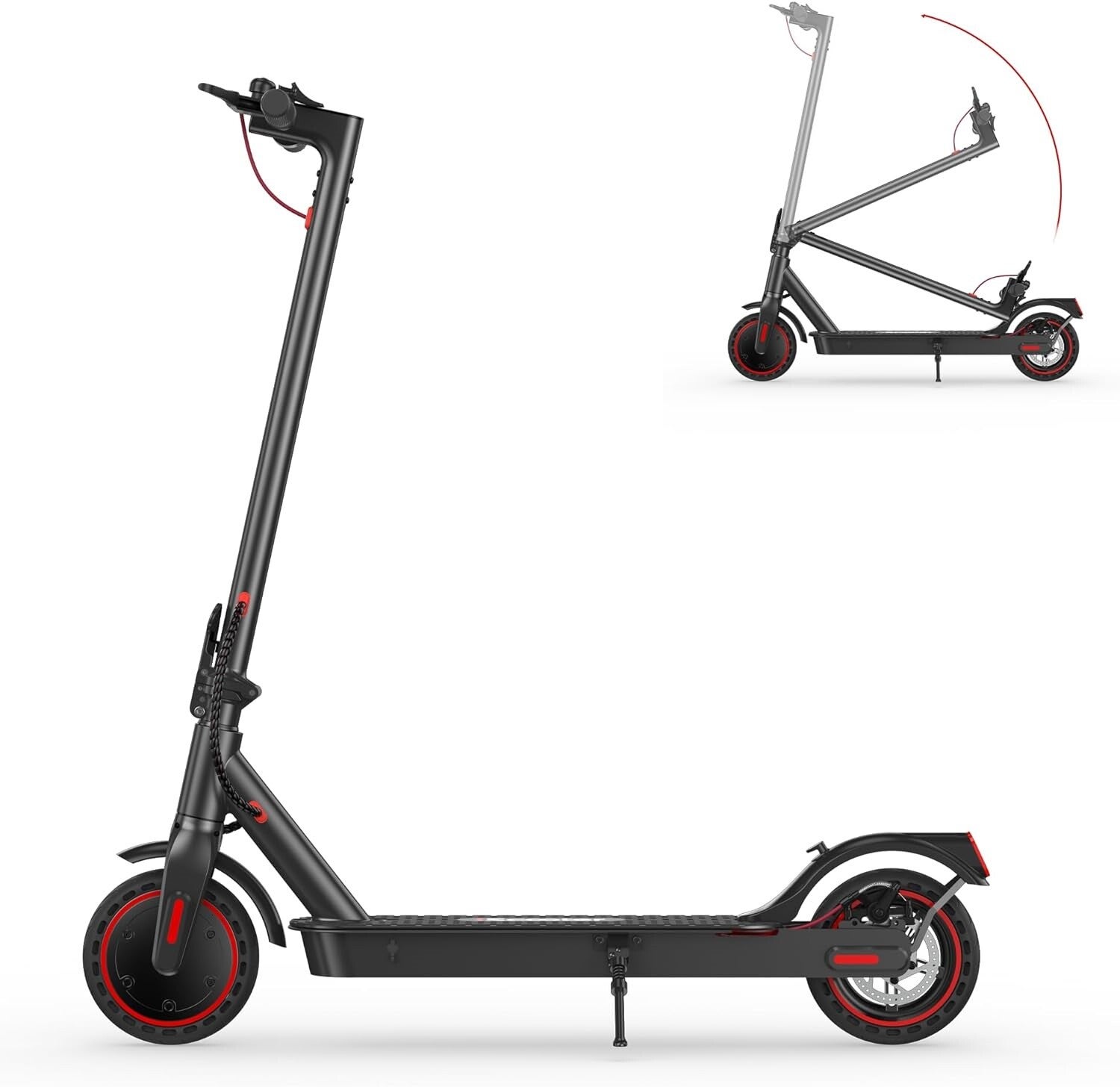Electric Scooter, top performance 500W Powerful Motor, 10" Solid Tires, 18Miles/30KM Range