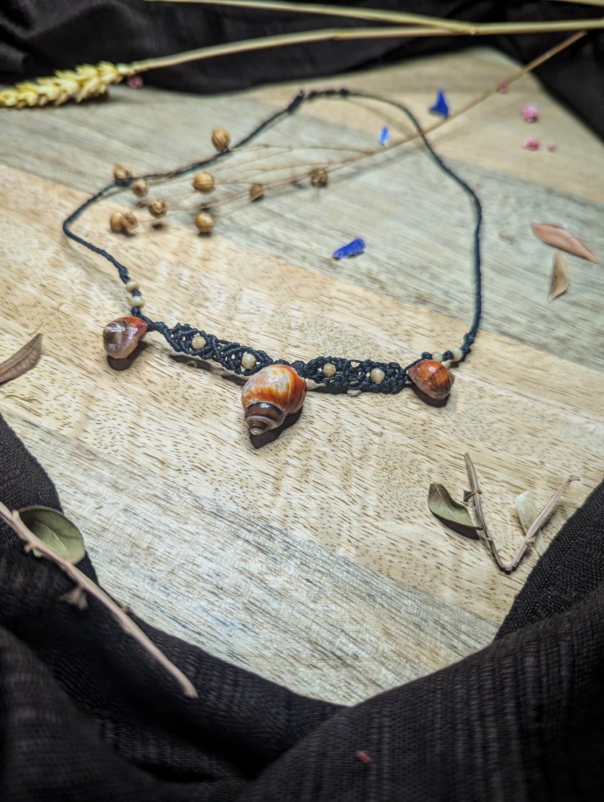 Necklace - Red shells