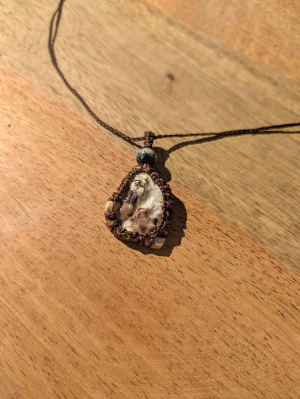 Necklace - Brown blue