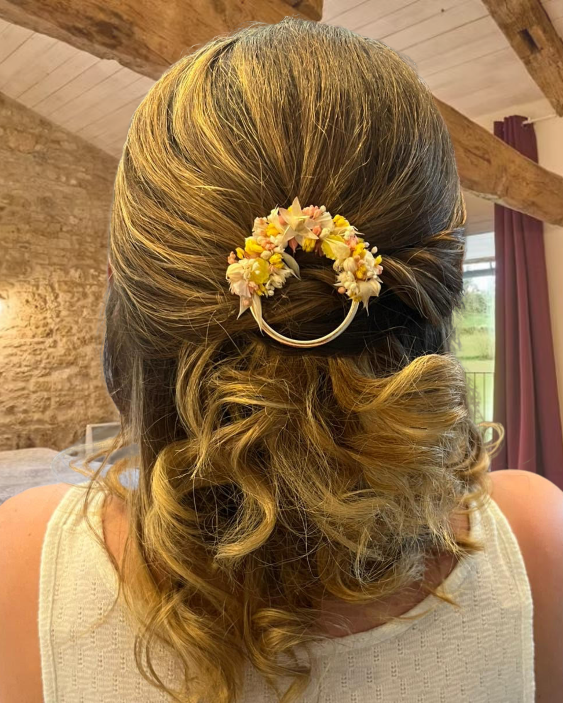 Barrette fleurie
