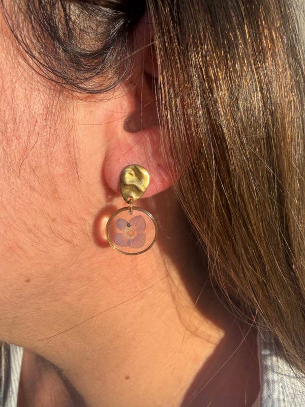 Boucles d'oreilles Gabrielle petite ronde